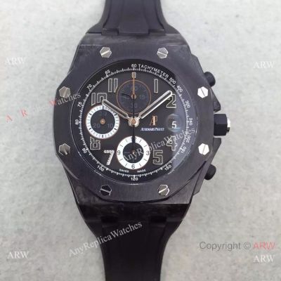 Swiss 3126 Audemars Piguet All Black End of Days Rubber Replica Watch